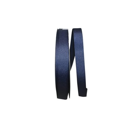 RELIANT RIBBON 0.875 in. 100 Yards Grosgrain Texture Ribbon, Navy 5200-055-05C